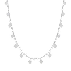 Colar de Corações em Prata 925